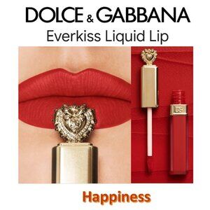 DOLCE & GABBANA Everkiss Liquid Mousse Lipstick* ~300 Happiness 0.17 oz NIB
